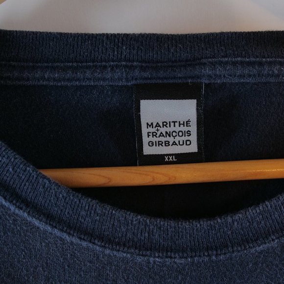 Vintage Marithe Francois Girbaud 3D Spell Out Short Sleeve Size XXL Blue - Picture 4 of 7